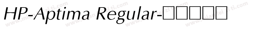 HP-Aptima Regular字体转换